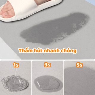 (SẴN) Thảm Góc Lót Sàn Nhà Bếp Thấm Hút Nước, Chống Trơn Trượt, Thảm Lau Chân Decor Phòng Hình Trái Tim MAISON