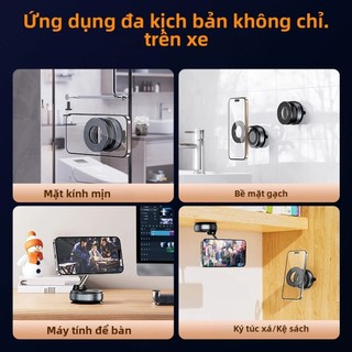 Giá đỡ nam châm ô tô phiên bản nâng cấp 2025 - Chất liệu ABS bền bỉ với màn hình hợp kim xoay ngang dọc tự do tiện lợi