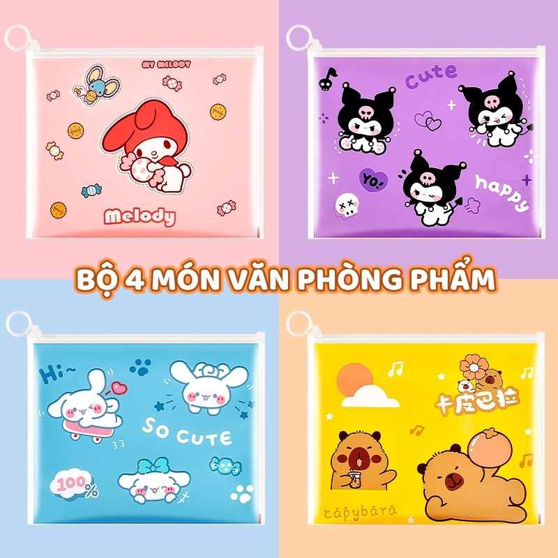 Quà Tặng Học Tập Dễ Thương Cho Bé - Set Bút Chì, Tẩy Chì Mẫu Cute, Đồ Dùng Khai Giảng