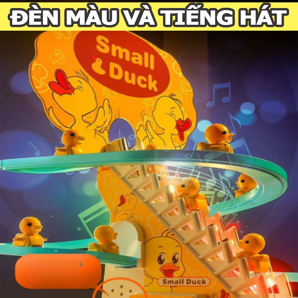 6-9 Chiếc Vịt Điện Leo Cầu Thang Đồ Chơi Có Ánh Sáng Và Âm Nhạc Vui Vẻ Cho Bé Tập Ngẩng Đầu