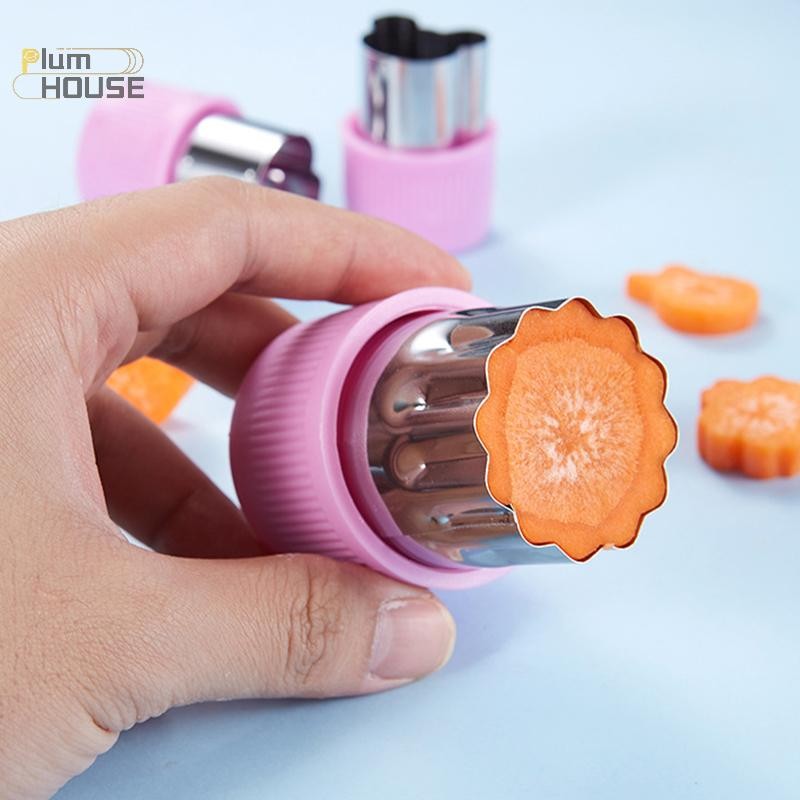 PlumHOUSE Rau Củ Quả Cắt Hoa Thép Không Gỉ Hoa Hình Hoạt Hình Khuôn Bánh Bánh Quy Cắt Khuôn Nhà Bếp Dụng Cụ Cắt Cookie VN