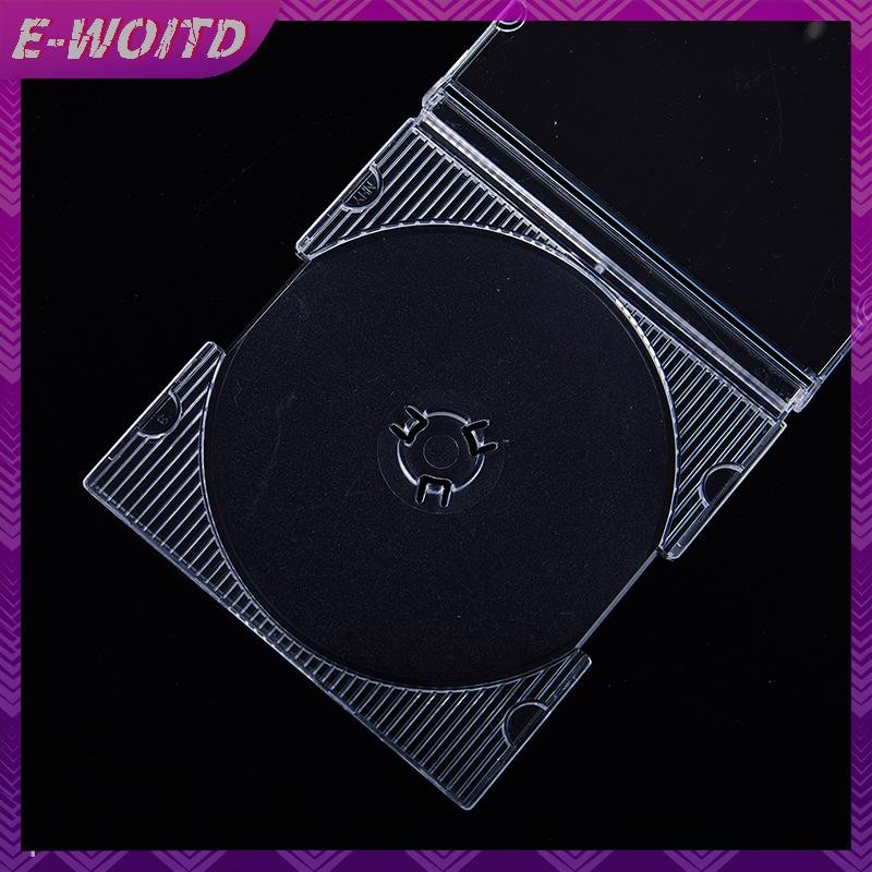 E-WOITD 5 / 10 Chiếc Hộ Gia Đình Tiêu Chuẩn Đĩa Đơn Hộp Bảo Quản DVD Ốp Lưng CD Nhựa Trống Trong Suốt Hộp CD Đĩa CD E-WOITD
