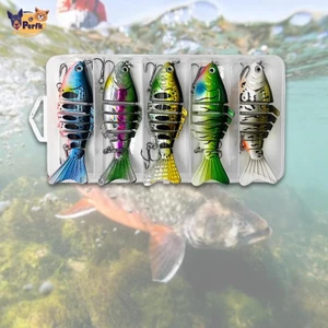 5 Mồi câu cá đa năng loại crankbait có sẵn móc