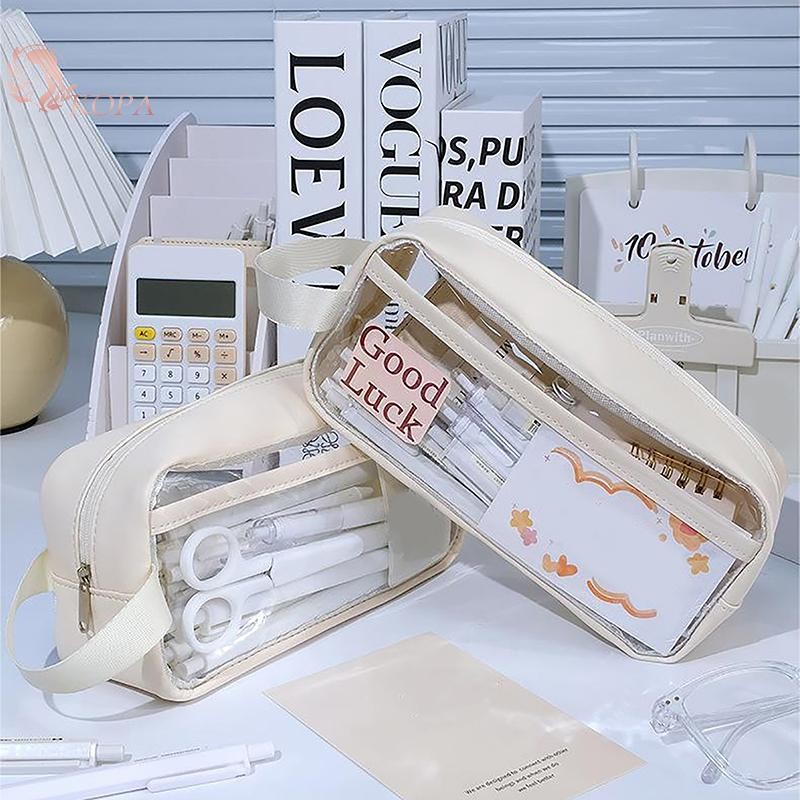 Túi đựng bút chì dung tích lớn KOPA, Hộp đựng bút cầm tay chống nước VN