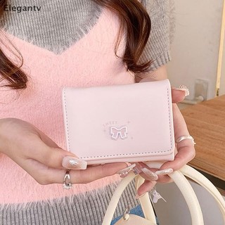 EGN Thời Trang Và Thường Ngày Hàn Quốc Nơ Ví Nữ Ngắn Đổi Thẻ Túi N