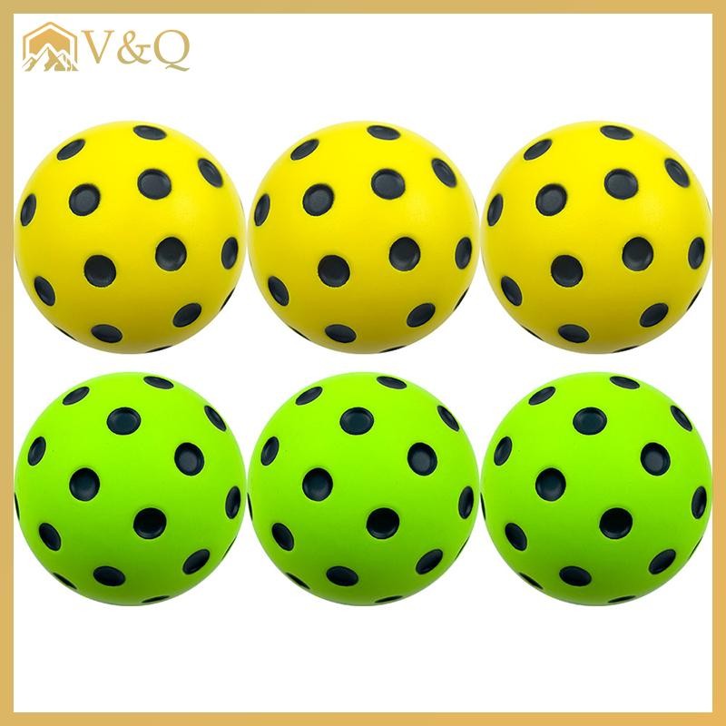 Littleloves1 1 / 3 Bóng Pickleball Trong Nhà 74mm Huấn Luyện Mái Chèo Xốp Pickleball Mềm Im Lặng Cho Cạnh Tranh Và Thực Hành EN