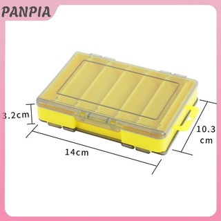 PANPIA-Fing Giải Quyết Hộp 14 Ngăn Phụ Kiện Câu Cá Mồi Móc Bảo Quản Hộp Đựng Dụng Cụ Câu Cá Hai Mặt Hộp Tổ Chức