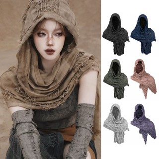 Khăn choàng có mũ trùm đầu MKYCO phong cách Beggars, phù hợp cosplay Vikings và thời trung cổ