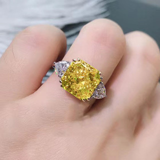 ⭐ Ba Màu Công Chúa Sang Trọng Vuông Hồng Tourmaline Nhấp Nháy Kim Cương Màu Riêng Biệt Thạch Anh Tím Nhẫn Nữ Thời Trang Retro Đuôi Nhẫn Cặp Đôi Trang Sức