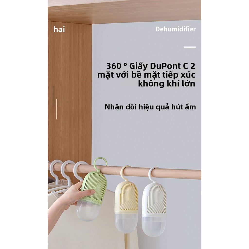 Túi Chống Ẩm Tủ Quần Áo, Hộp Hút Ẩm Treo Tủ, Chất Làm Khô, Máy Hút Ẩm Gia Đình Hiệu Quả Cao