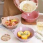 Bát sứ Ăn Cơm, Bát Ăn Chè, Chén Dĩa Dễ Thương Tô 2 Quai kèm thìa Đựng Đồ Ăn Cực Xinh Yêu