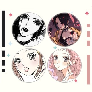 GC9 NANA Komatsu Nana Oosaki Nana tinplate huy hiệu bộ sưu tập sinh viên Quà tặng Anime Manga Ngoại vi CG9
