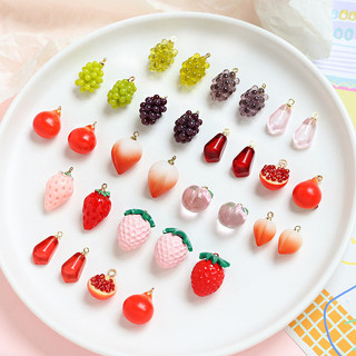 Mô Phỏng Bộ Sưu Tập Trái Cây Nhựa Mặt Dây Chuyền DIY Handmade Trang Sức Vòng Cổ Tay Bông Tai Mặt Dây Chuyền Phụ Kiện Chất Liệu