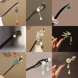 Kẹp tóc tua rua cá chép nữ cao cấp cảm giác mới Kẹp tóc xanh Trung Quốc