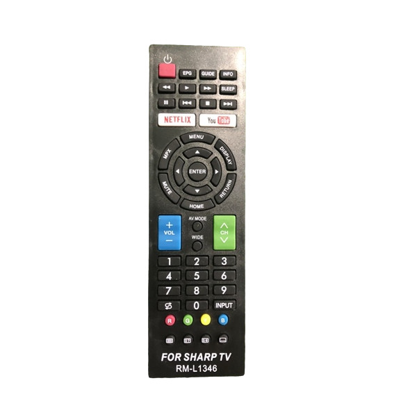 tay điều khiển remote từ xa TV Sharp UD RM-L1346-kèm pin-tay đầu bấm TV sharp UD RM-L1346