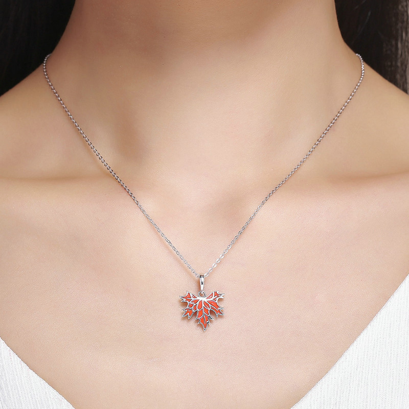 Bamoer Bạc 925 Quyến Rũ Vintage Hoa Dòng Thực Vật Mặt Dây Chuyền Phụ Kiện Thời Trang Quà Tặng Sinh Nhật SCC1603