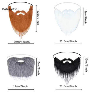 Canamek 1 Lễ Hội Vui Nhộn Đồ Dùng Giáng Sinh Prom Đạo Cụ Unisex Lạ Mắt Giả Râu Halloween Trang Phục Đảng Mặt Tóc ria mép Tóc Giả CSF