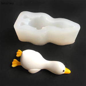 < Beartwo > 3D Khuôn Silicon Hình Vịt Dễ Thương DIY Xà Phòng Thạch Cao Thơm Khuôn Nhựa Handmade Nướng Bánh Sô Cô La Khuôn Trang Trí Nhà Quà Tặng Đẹp