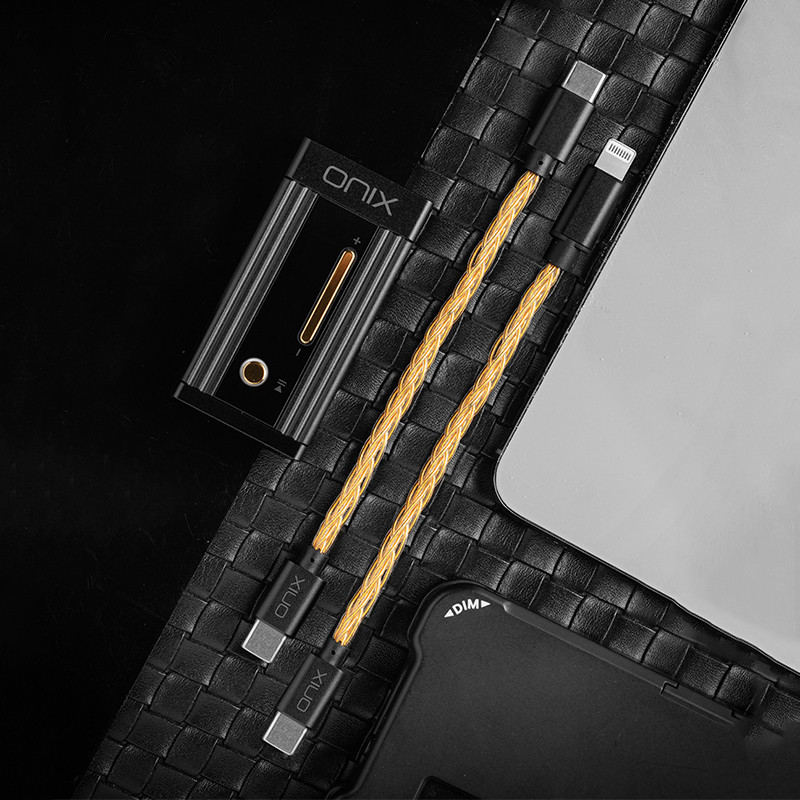 Onix Alpha OL1 Cáp nâng cấp OTG DAC TYPE-C USB-C Dây vàng cho điện thoại di động Alpha XI1 và Android