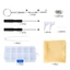 Công cụ sửa chữa kính mắt OXXGGKAO có ốc vít Miếng đệm mũi silicon Nhíp Dụng cụ sửa chữa kính Dụng cụ thắt chặt kính Dễ dàng sử dụng