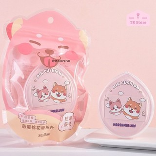 Mút cushion kèm hộp đựng hình Shiba Marshmasllow Air Cushion cao cấp Malian