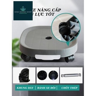 Kệ đế chậu cây di động có bánh xe và khay hứng nước thừa tiện lợi.