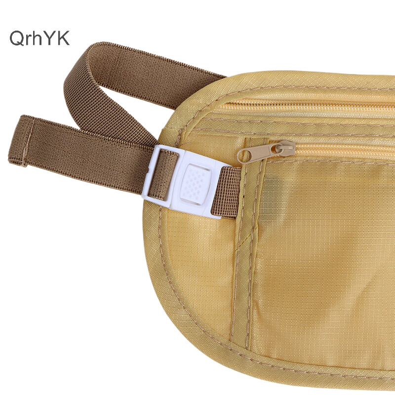 Nhà Máy Thời Trang 1PC Đa Năng Thể Thao Eo Túi Thắt Lưng Tiền Cho Du Lịch Nữ Và Nam Mỏng Ẩn Ví Du Lịch Điện Thoại Di Động Túi Chống Trộm QrhYK