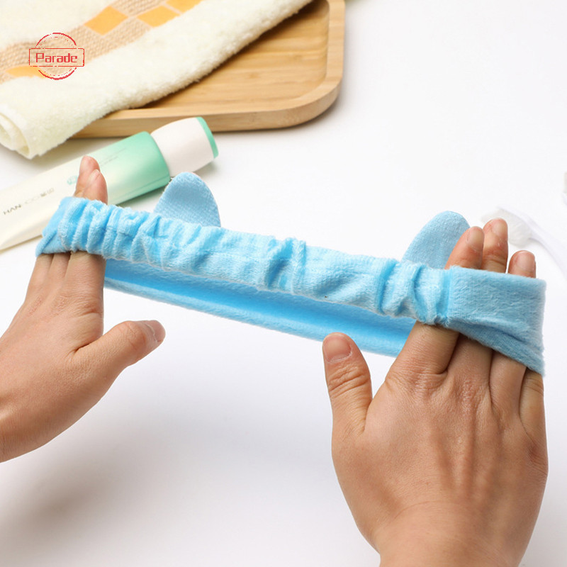 Diễu Hành Rửa Mặt Thư Mềm Nơ Ấm Trang Điểm Băng Đô Quấn Tóc Động Vật Tai Bé Gái Co Giãn Giá Đỡ Tóc Turban Phụ Kiện Tóc VN