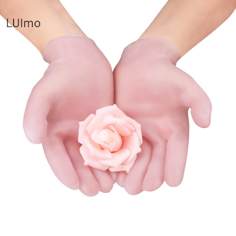 Luimo 1 Đôi Tất Chăm Sóc Bàn Chân Spa Sử Dụng Tại Nhà Silicon Dưỡng Ẩm Gel Gót Tất Nứt Chân Chăm Sóc Da Bảo Vệ Chống Nứt Găng Tay SBS