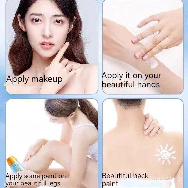 SHEZI Sunscreen Cream Base 2 In 1 Facial Anti-Ultraviolet Student SPF30 PUCG Face Sunscreen Sun Care SVD4