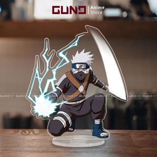 Mô hình Standee Naruto nhân vật Thầy Kakashi nhựa Mica Acrylic Anime 8cm trang trí trưng bày decor bàn học
