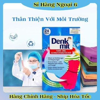 [auth] Giấy hút màu và chống phai màu quần áo DENKMIT 24 tờ- Nội địa Đức Đủ Bill [Hot]