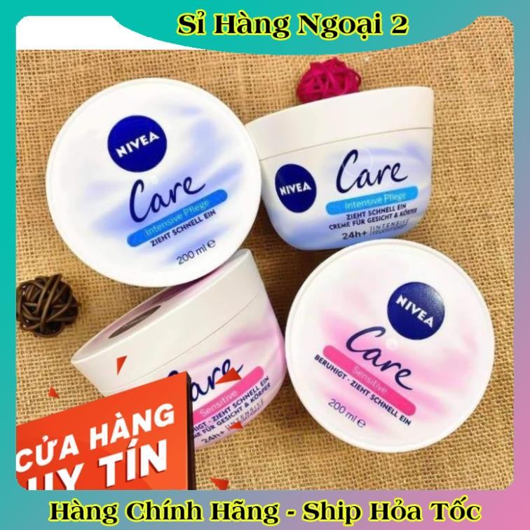 [auth] Kem dưỡng ẩm NIVEA CARE Đức - Siêu dưỡng ẩm chống khô da, chống nứt nẻ  🎀 [Hot]