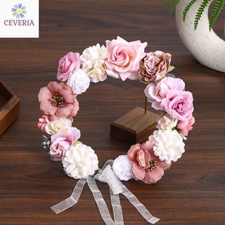 Vòng hoa đội đầu cô dâu, phù dâu, ngày tốt nghiệp của, chụp ảnh kỷ yếu CEVERIA