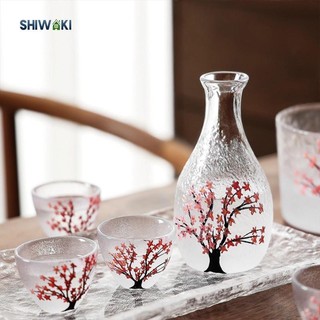 Bộ Rượu Sake Thủy Tinh Bộ Quà Tặng Nhật Bản 1 1 Bình Sake Và 4 Cốc Sake Cho Nhà Hàng Nhà Bếp Lễ Tạ Ơn Tiệc Gia Đình