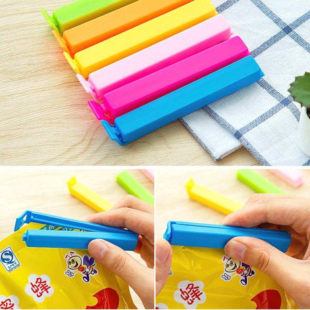 Bộ 5 Kẹp Miệng Túi Thực Phẩm, Kẹp Túi Thực Phẩm, Kẹp Thực Phẩm Đồ Ăn Tiện Dụng Nhiều Màu Sắc Đồ Nhà Bếp FE123