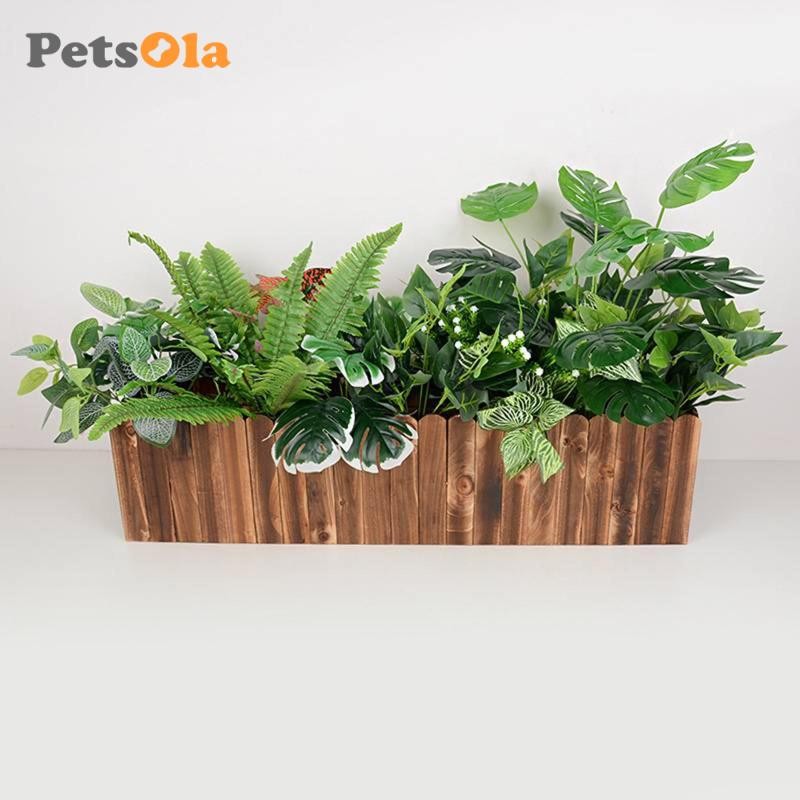Chậu hoa bằng gỗ Hộp đựng cây trồng hình chữ nhật