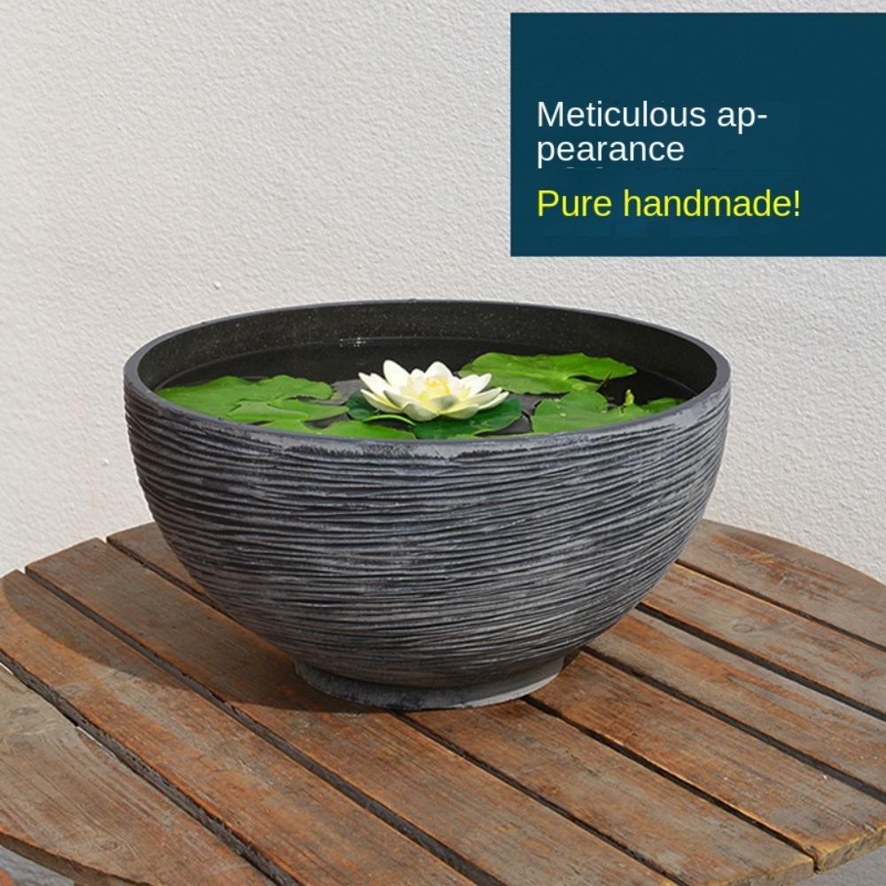 Chậu hoa huệ nước AMLU, chậu bát lớn trồng cây nước độc đáo, cảnh quan chậu mọng nước tinh tế
