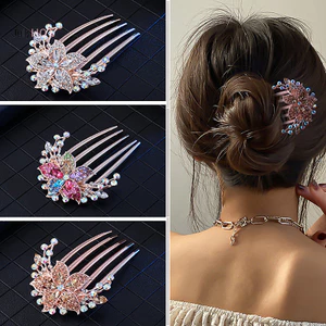Julyhot Vintage Pha Lê Hoa Kẹp Tóc Phong Cách Hàn Quốc Ngọc Trai Thời Trang Kim Cương Giả Lược Tóc Sáng Bóng Kẹp Tóc Cho Nữ Phụ Kiện Tóc Massivedeals