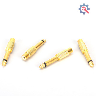 [At] 10 giắc cắm RCA Nữ đến Đầu nối bộ chuyển đổi âm thanh phích cắm Mono Male 6,35mm	Giảm giá TH