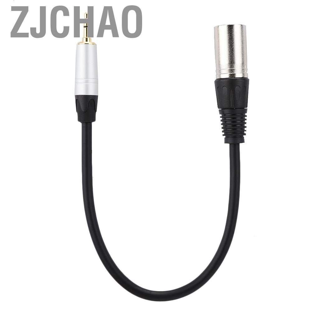 Zjchao Bộ chuyển đổi cáp chuyển đổi âm thanh nổi 3,5 mm từ nam sang XLR