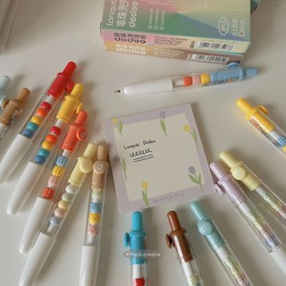 Set bút gel đen ngòi kim cao cấp Languo Candy