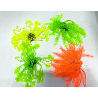 Rong Hải Quỳ Dạ Quang Trang Trí Bể Cá Cảnh, Thủy Sinh (Cao 10cm) (Mẫu Ngẫu Nhiên)