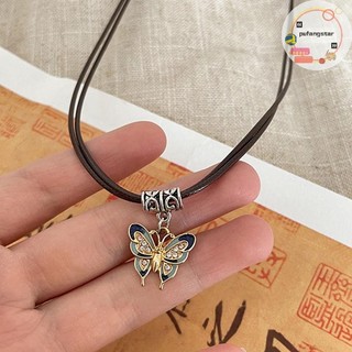 Pufangstar Phong Cách Trung Hoa Thời Trang Retro Dây Vòng Cổ Hoa Mặt Trăng Khóa An Toàn Mặt Dây Chuyền Vòng Cổ Nữ Vintage Trang Sức VN