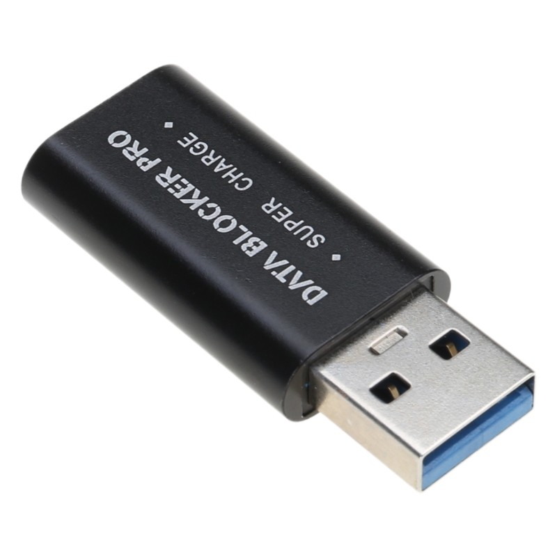 Ior USB Data Blocker Bộ chuyển đổi sạc nhanh với tính năng chặn dữ liệu Sạc nhanh Vỏ nhôm có sẵn