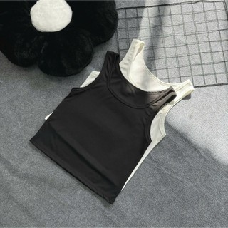 Áo Ba Lỗ Bigsize Nữ Dáng Croptop Áo Sát Nách Cổ Tròn Vải Thun Gân Co Giãn Tốt G245