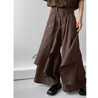 Dáng rộng Yamamoto culottes giản dị, quần ống rộng Nhật Bản