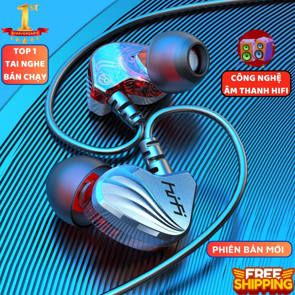 Tai Nghe Nhét Tai HiFi S2000 Pro Super Bass Chống Ồn Cực Tốt, Âm Thanh