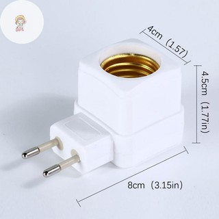 Ổ cắm đèn LED TWE E27 sang EU Bộ chuyển đổi giá đỡ phích cắm BẬT / TẮT cho đèn bóng đèn VN