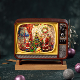 Trang Trí Nhà Cửa Hộp Nhạc Truyền Hình Retro Hộp Nhạc Pha Lê Bóng